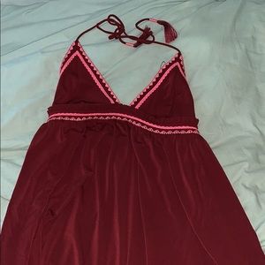 Express high low halter dress